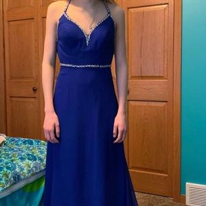 Navy blue prom dress